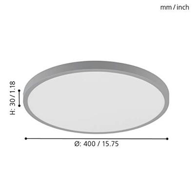 Eglo Plafondlamp rondFueva 1 40cm - 3000K grijs - 97263