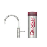 Quooker Classic Fusion Round Keukenkraan Set - Kokend Warm- en Koud Water - RVS - met COMBI+ Reservoir - thumbnail