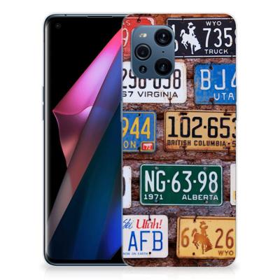 OPPO Find X3 | X3 Pro | Siliconen hoesje | met foto Kentekenplaten