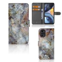 Motorola Moto G22 | Bookcase | Marmer Grijs - thumbnail