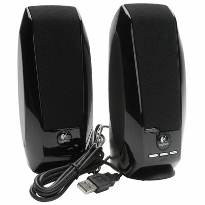 Logitech S-150 2.0 PC-luidsprekers Kabelgebonden 1.2 W Zwart