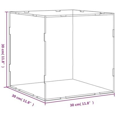 VidaXL Displaybox transparant 30x30x30 cm acryl