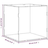 VidaXL Vitrine transparant 30x30x30 cm acryl - thumbnail
