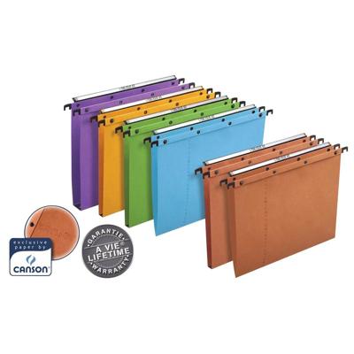 L'Oblique hangmappen voor laden AZO tussenafstand 390 mm (foolscape), V-bodem, oranje L'Oblique hangmappen voor laden AZO tussenafstand 390 mm (foolscape), V-bodem, oranje