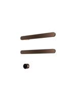 Hotbath &MORE set van 2 rails RASS50 SOFT SQUARE 50 cm met separate schakelaar en inbouw element Tuscan Bronze (RASS50-2TB) - thumbnail