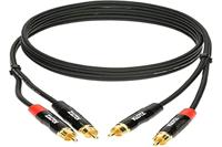 Klotz KT-CC090 MiniLink Pro stereo twin kabel RCA verguld 0.9m - thumbnail