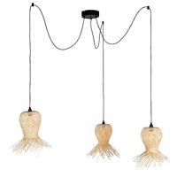 QAZQA Oosterse buiten hanglamp bamboe 3-lichts IP44 - Carlos - thumbnail