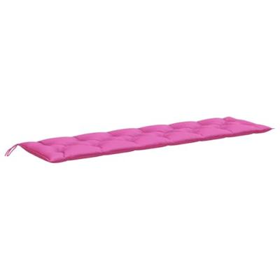 VidaXL Tuinbankkussens 2 st 200x50x7 cm stof roze