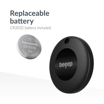 Beeep BeTag Android Tracker Black & Keychain Black - 1 pack