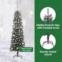 VidaXL Kunstkerstboom met 150 led groen 150 cm pvc en plastic en staal - thumbnail
