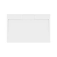 Douchebak Gegoten Marmer Sapho Irena 120x80x3.5 cm Rechthoek Wit - thumbnail