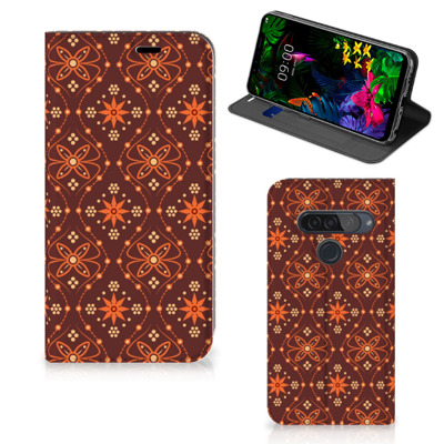 LG G8s Thinq | Hoesje met Magneet | Batik Brown LG G8s Thinq | Hoesje met Magneet | Batik Brown