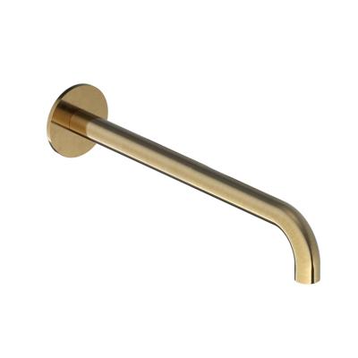 Wastafelkraan Uitloop Hotbath Cobber Rond 25 cm Geborsteld Messing Living Colours