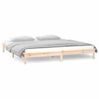 Bedframe LED massief hout 150x200 cm - thumbnail
