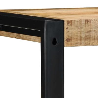 Wandschap 35x35x100 cm massief ruw mangohout