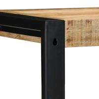 Wandschap 35x35x100 cm massief ruw mangohout - thumbnail
