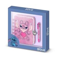 Spiraalnotitieblok met Pen Stitch Angel Roze - thumbnail