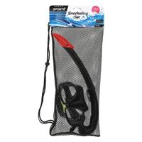 SportX Volwassenen Snorkelset 5 Sterren Zwart - thumbnail