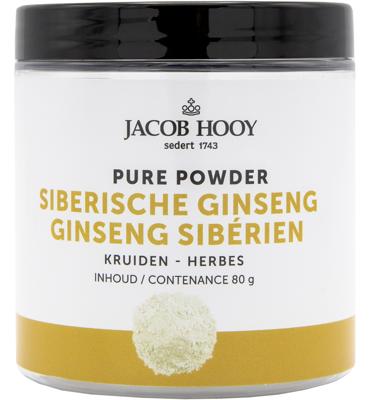 Jacob Hooy Pure Powder Siberische ginseng 80 Gram