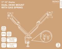 Deltaco ARM-0351 32 Dual Monitor Arm - thumbnail