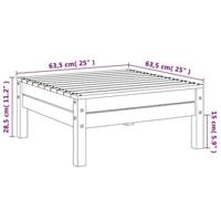 Tuinvoetenbank massief grenenhout - thumbnail