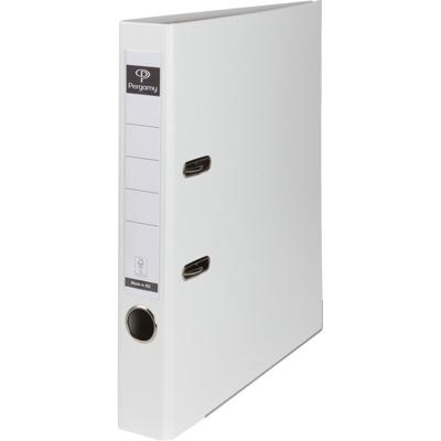 Pergamy ordner, voor ft A4, uit PP en papier, met beschermrand, rug van 5 cm, wit Pergamy ordner, voor ft A4, uit PP en papier, met beschermrand, rug van 5 cm, wit