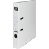 Pergamy ordner, voor ft A4, uit PP en papier, met beschermrand, rug van 5 cm, wit - thumbnail