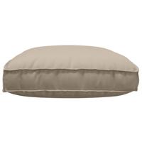 Palletkussen voor zitting Taupe 120 x 80 x 12 cm Oxford stof - thumbnail