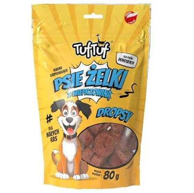 TUF TUF Dog gummies - pork drops - traktatie voor hond - 80g