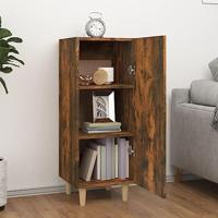 Dressoir 34,5x34x90 cm bewerkt hout gerookt eikenkleurig - thumbnail