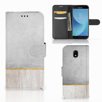 Samsung Galaxy J5 2017 | Book Style Case | Wood Concrete