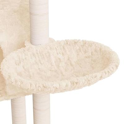 Kattenmeubel met sisal krabpalen 108,5 cm crmekleurig