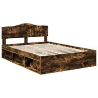 Bedframe Gerookt eiken 150 x 200 cm Massief grenenhout - thumbnail