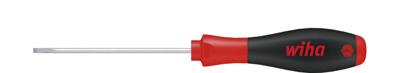 Wiha 302020 schroevendraaier softfinish sleufkop met ronde kling voor diepliggende schroeven 2.0 mm x 65 mm - 00684