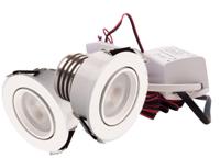 Set 6 x 4 Watt dimbare led inbouwspots Wit - 2700K - thumbnail