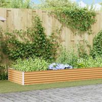 VidaXL Verhoogde plantenbak 970 x 100 x 36 cm gegalvaniseerd staal - thumbnail