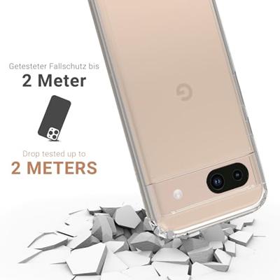 JT Berlin Pankow Clear Backcover Google Pixel 8a Transparant Stootbestendig JT Berlin Pankow Clear Backcover Google Pixel 8a Transparant Stootbestendig