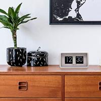 NeXtime NE-5228WI Flipklok 18x10x7 cm Wit/Zwart - thumbnail