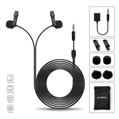 SAIREN D-Lav dubbele lavalier microfoon