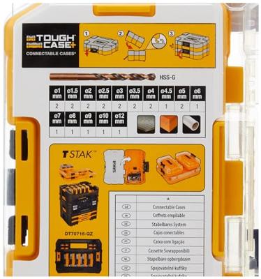 DeWALT DT70729 EXTREME™ Black&Gold Metaalborenset 23-delig in TOUGH CASE