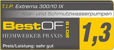 T.I.P. - Technische Industrie Produkte Extrema 300/10 IX 30072 Dompelpomp voor vervuild water 19500 l/h 10.5 m T.I.P. - Technische Industrie Produkte Extrema 300/10 IX 30072 Dompelpomp voor vervuild water 19500 l/h 10.5 m