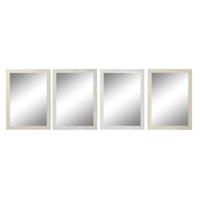 Wandspiegel DKD Home Decor Ivoor 70 x 2 x 97 cm (4 Stuks) - thumbnail