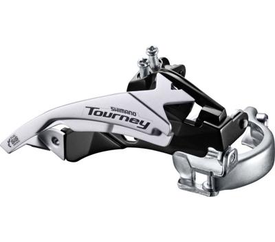Shimano voorderailleur 3 x 6/7-speed tourney fd-ty510 top swing/dual pull lage klem 42t (66-69°)