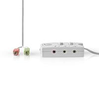 Nedis audio schakelaar voor microfoon, hoofdtelefoon en luidsprekers - thumbnail