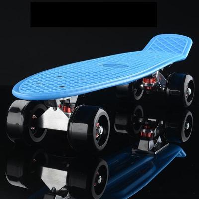 Glanzende vis plaat scooter single Tilt vier wiel skateboard met 72mm wiel (zwart blauw) Glanzende vis plaat scooter single Tilt vier wiel skateboard met 72mm wiel (zwart blauw)