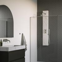 BRAUER Brushed Edition Thermostatisch Douchepaneel 2-weg Calacatta gold SET 01 Brauer - thumbnail