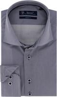 Sleeve7 Heren Overhemd Navy Witte Stippen Print Modern Fit - thumbnail