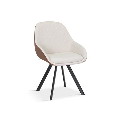 Stoel Malou Beige-Cognac - Set van 2