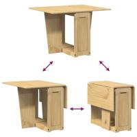 Eettafel Corona inklapbaar massief grenenhout wasbruin - thumbnail