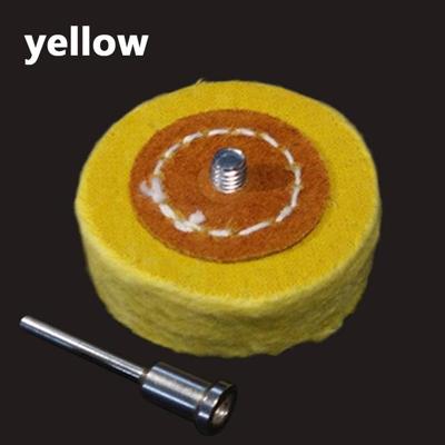 T-stijl Pools Buffing wiel slijpen hoofd doek Dremel wiel Grinder borstel voor Rotary(Yellow)